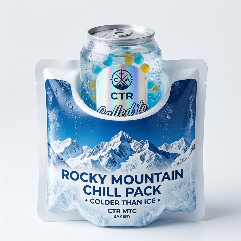 CTR Refresh clear-can lemonade nestled inside custom-formed Rocky Mountain Chill Pack